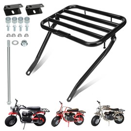 GREHUA Mini Bike Rear Cargo Rack Compatible with Coleman CT200U BT200X CT200U-EX CT200U-A Trail 200 Axis M200 Predator 212cc 196cc 6.5hp Minibike Off-Road Heavy Duty Back Parts w/Bracket Assembly Kit