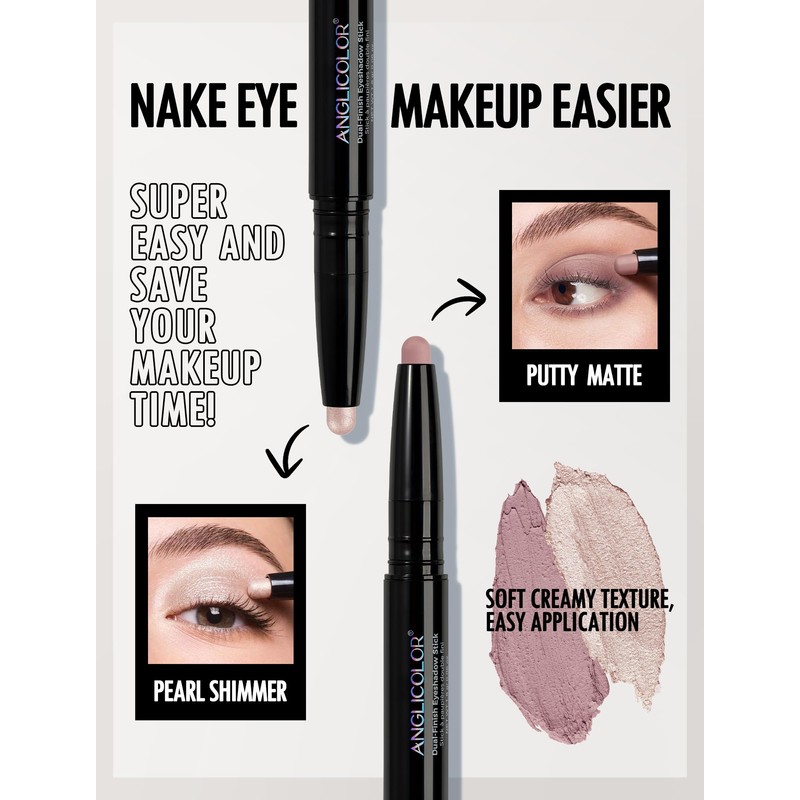 Anglicolor Dual-Ended Cream Eyeshadow Stick Matte & Shimmer Long-Lasting