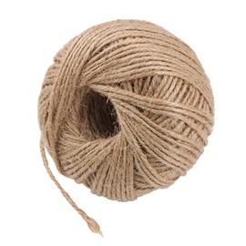 Egurs 100M Jute String Natural Jute Cord Rope String Craft Cord for Garden Flowers DIY Arts Gardening Gifts Decoration, 1.5 mm.