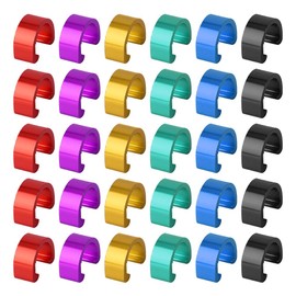 BuyWeek Bicycle Brake Cable C Clip Buckle, Pack of 30 Bicycle Gear Cable Buckle, Bicycle Brake Cable, C Clips, Bicycle Cable Guide for Road Bike, Mountain Bike
