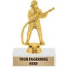 Crown Awards 6" Gold Fireman Trophies - Firefighter Award Trophy 20 Pack