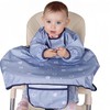 MOTEERLLU Coverall Baby Feeding Bib for Eating,Long Sleeves Bib Attaches