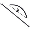 Aluminium reef rod diving stick with hand strap (black), black