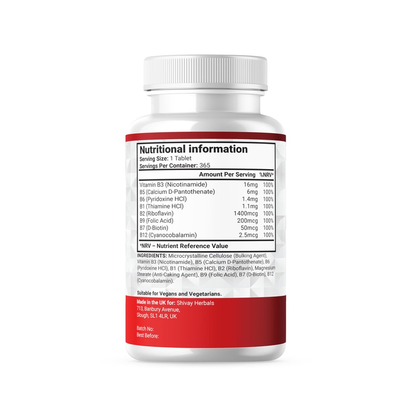 Shivay Herbals Vitamin B Complex – 365-Count Vitamin B Complex