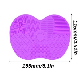 Silikon-Make-up-Pinsel-Reinigungspad, Make-up Pinsel Reinigungsmatte, Make-up-Pinsel-Schrubber-Pad, Tragbares Waschwerkzeug für Make-up Pinsel