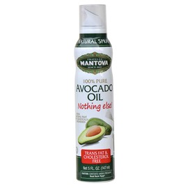 Mantova Avocado Oil, 100% Pure Cooking Oil Spray, perfect for healthy Keto snacks, baking, grilling, seasoning, or cooking, our oil dispenser bottle lets you spray, drip, or stream with no waste, 5 oz