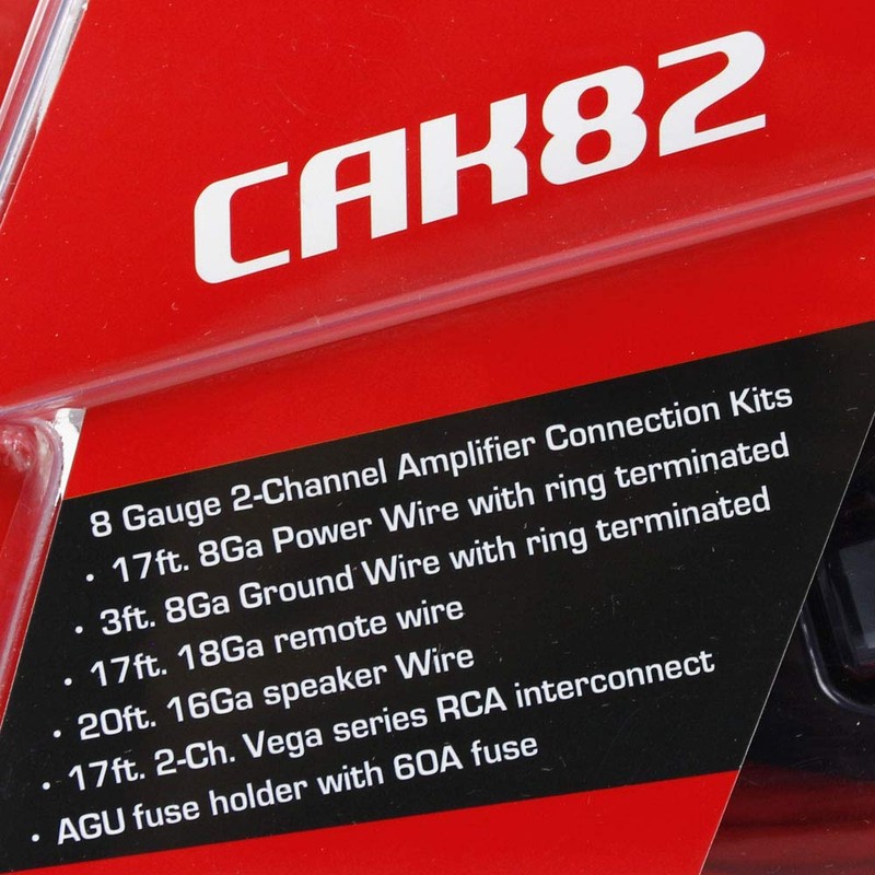 Cerwin Vega Mobile CV CAK82 8 GA 2 Channel Amplifier