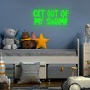 FuugZze Get Out of My Swamp Neon Sign Green Led