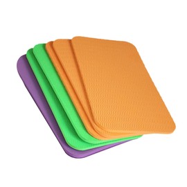 Veemoon 6pcs Exercise Matts for Floor Padded Yoga Mat Flooring Knee Pads Yoga Fitness Accessories Yoga Knee Elbow Small Mat Yoga Sitting Pad Kneeling Cushion Fitness Equipment Elbow Pads