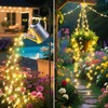 ANGMLN Solar Fairy String Lights Outside, 10 Strand 200 LEDs