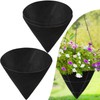 3PCS 14 Inch Cone Shaped Planter Basket Liners Fabric Hanging