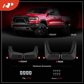 A-Premium Set of 4PCS Mud Flaps Splash Guards Mudguards Mudflaps Compatible with Hyundai Venue 2020 2021 2022 2023, SUV, Front & Rear Driver and Passenger Side