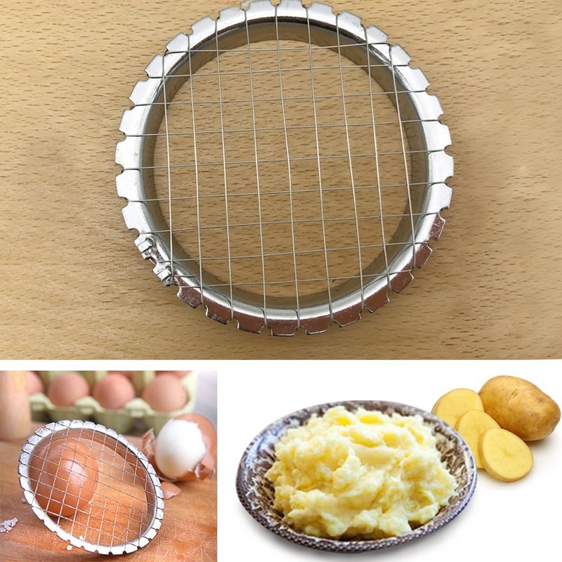 Egg Chopper Stainless Steel Egg Slicer Fruit Cube Salads Cutters