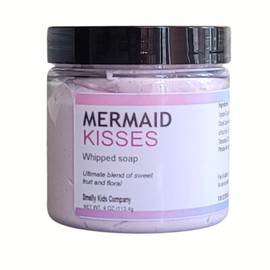smelly kids company Smelly Kids Company Moisturizing Whipped Soap- Kid Friendly Cream Body Wash| Hand Wash| Shave Butter, For all skin types| No Sulfates, No Parabens, Cruelty-Free|4oz (Mermaid Kisses)