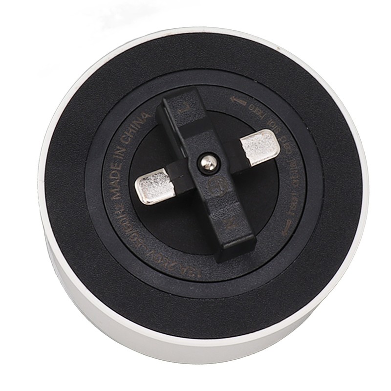 13A Power Track Socket Multifunctional White Round Surface Mounted Movable