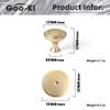 Goo-Ki 6 Pack Cabinet Knobs with Spacer Champagne Bronze Drawer