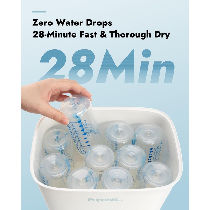 Papablic Baby Bottle Sterilizer and Dryer Pro, Esterilizador De Biberones,