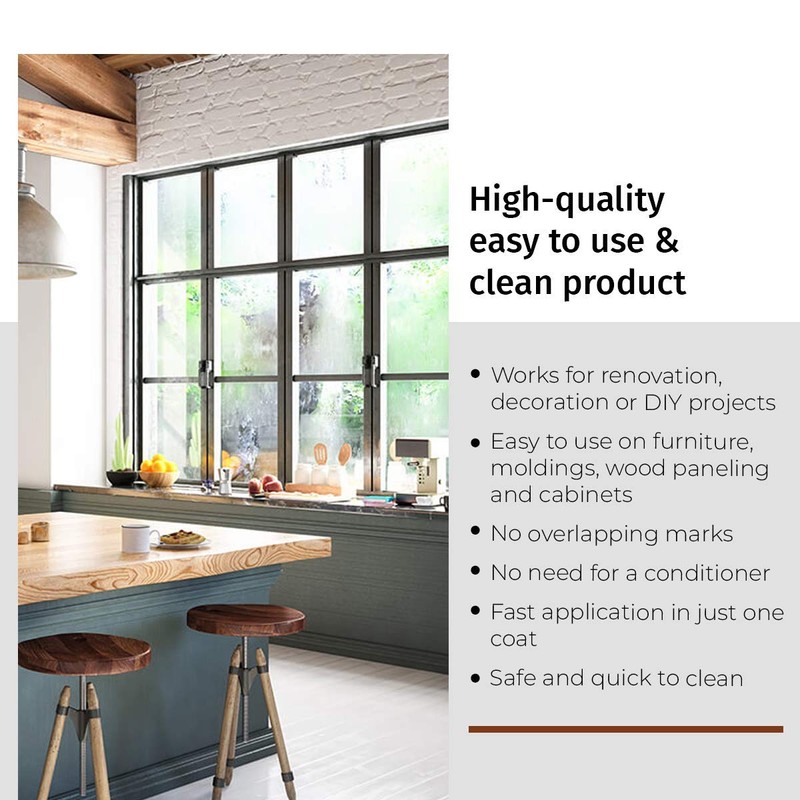 SamaN Interior Water Based Wood Stain - Natural Stain for