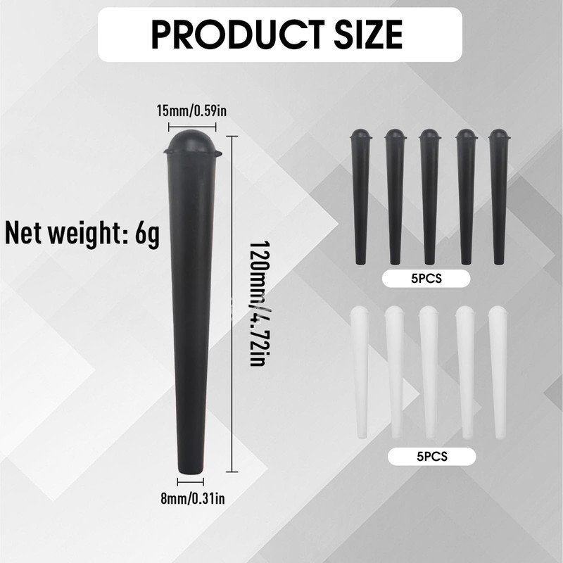 Katyjun 10pcs 12 cm Joint Case Tube Cases with Hinged