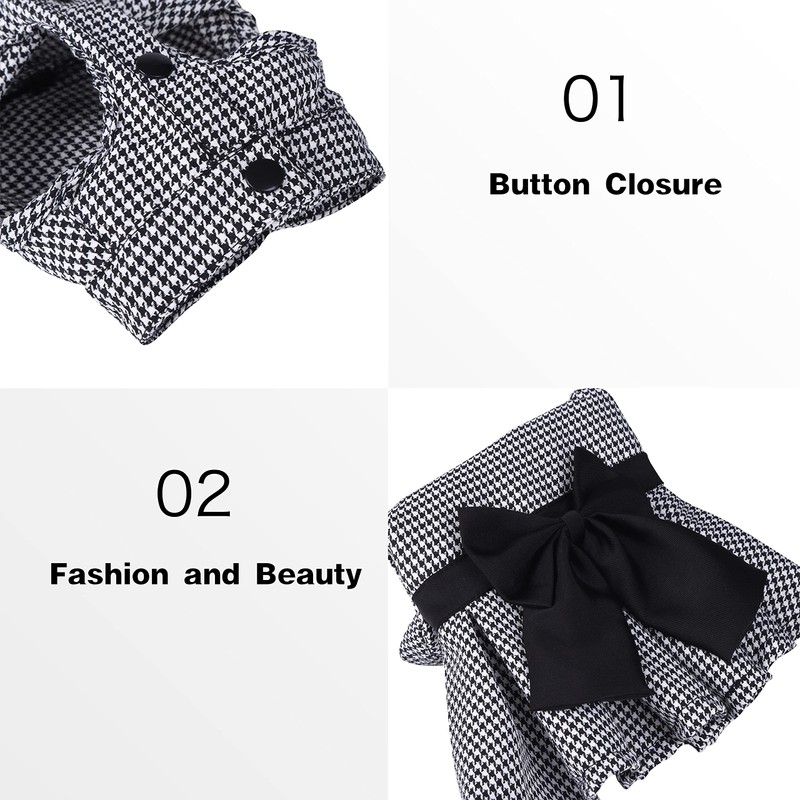 Dog Dress with Bowknot, Fashional All Weather Puppy Clothes Wedding