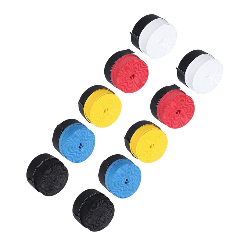 10Pcs Tennis Racket Grip Tape Anti Slip Comfortable Sweat Absorbent