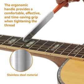 Professional Guitar Luthier Tool Set, Stainless Steel Guitar Fret Coronation File, Grindstone, Fingerboard Protection, Guitar Fret, Rocker Accessories for Guitar, Bass, Mandolin, Ukulele