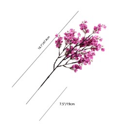 Mandy's Lavender Artificial Baby’s Breath Flowers 6 Bundles Silk Gypsophila with Bendable Stems for Fall Centerpiece Wedding Decor and Table Arrangements