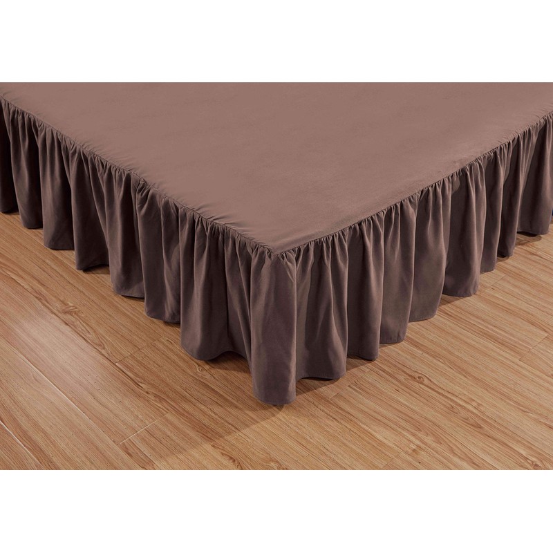 Sheets & Beyond Wrap Around Solid Microfiber Luxury Hotel Quality
