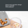 HAOHIZE Nut Chopper, Nut Grinder Hand Crank Stainless Steel Blades
