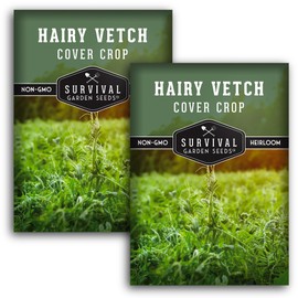 Hairy Vetch Seeds for Planting - 2 Packets with Instructions to Plant & Grow Beneficial Cover Crop & Forage in Your Home Garden - Non-GMO Heirloom Variety - Survival Garden Seeds