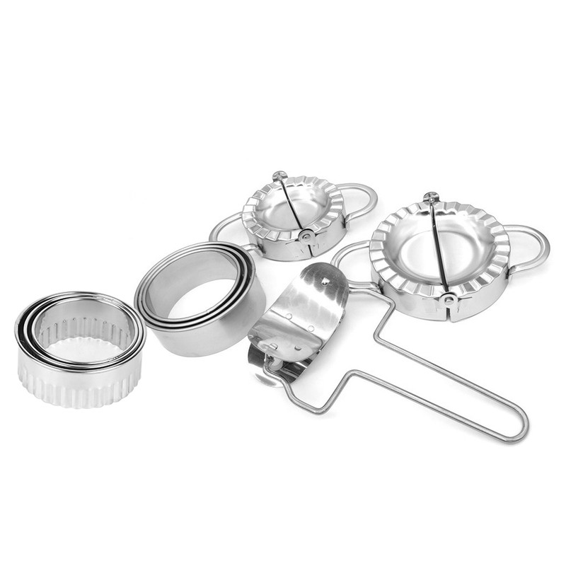 304 Stainless Steel Manual Dumplings Maker Mold Pastry Wrapper Set