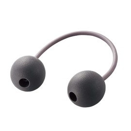 Elecom HCK-FBHGY EClear Stretch Ball for Soles, Office Stretch, Hard, Oval, Round Type, Gray