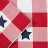 MARTHA STEWART Americana Star Gingham Plaid Indoor Placemat 4-Pack Set,
