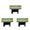 3 Blades Norelco QP210/80 OneBlade Replacement Head for QP2520 /QP6510
