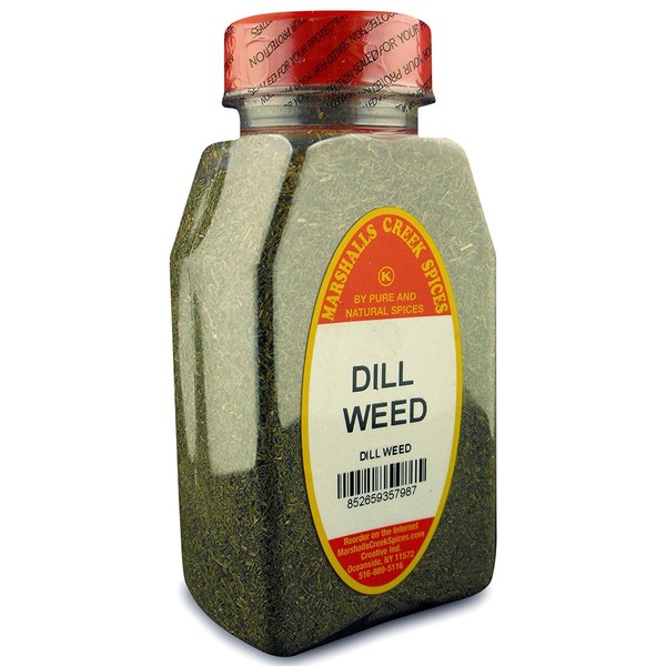 DILL WEED FRESHLY PACKED IN LARGE JARS, spices, herbs, seasonings