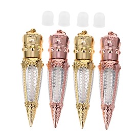 MERRYHAPY Diy Lip Gloss Tube Kit 10pcs 5ml Radish Shape Empty Lipstick Bottles for Women