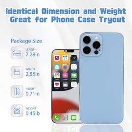 Dummy Fake Phone Model, Looks Like The Real Phone Compatible with Phone 13 Pro max, for Cell Phone Store Display or Send a Toy Phone 13 Promax for Kids (Blue Colorscreen)