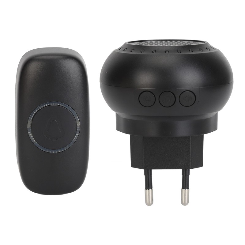 Wireless Doorbell Kit IP55 Waterproof Battery Operated 32 Melodies Cordless