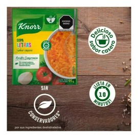 Knorr 12 Pack Knorr, Sopa De Letras Knorr 95g. Sabor Casero. 4 portions
