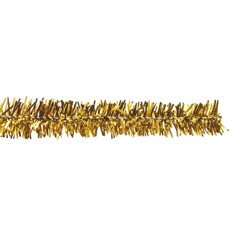 Metallic Chenille Wire, Gold, Pack of 10, 50 cm