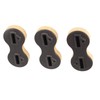 3 Pcs Surfboard Fin Box Round Cup Shape PVC Nine