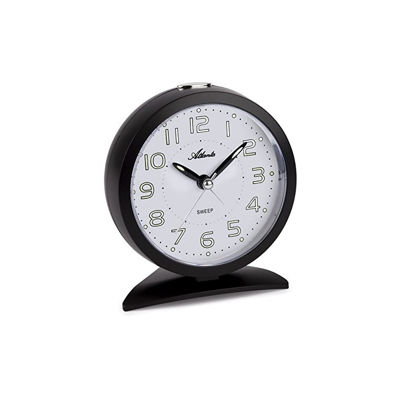 Atlanta Alarm Clock 2123-7, 9.5 x 11.5 x 6 cm