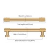 Asidrama 10 Pack 5 Inch(128mm) Champagne Bronze Cabinet Pulls Knurled