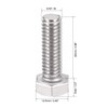 sourcing map 5/16-18x1" Hex Bolts 304 Stainless Steel Hexagon Screw
