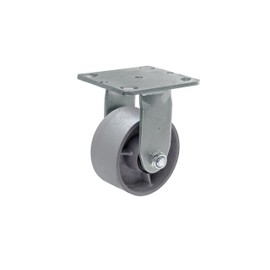 Syration Heavy Duty Caster Steel Cast Iron Wheel, Tool Box and Workbench Rigid Caster 800 LB Capacity (4 inch, 1 Rigid)