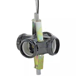 SATCO 4-LITE SWITCHLESS CLUSTER SOCKET   TR-604