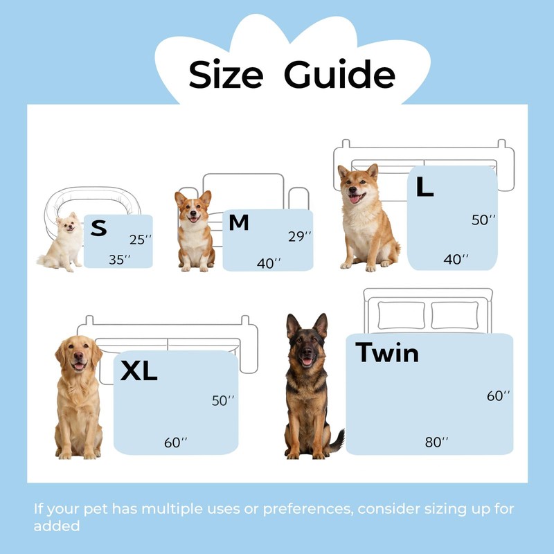 Soulbond Cooling Blanket for Large Dogs - Q-MAX>0.45-40" x50, Dark