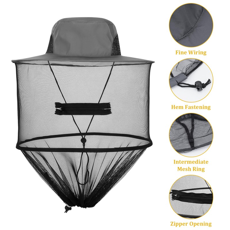 Joyan Mosquito Head Net Hat, Midge Hat with Net, Sun