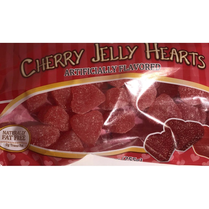 Coastal Bay Cherry Jelly Hearts Naturally Fat Free 1ea 9oz