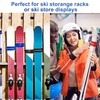 6 pcs Ski Fastener Straps Adjustable Ski Wraps Ties (Blue)…